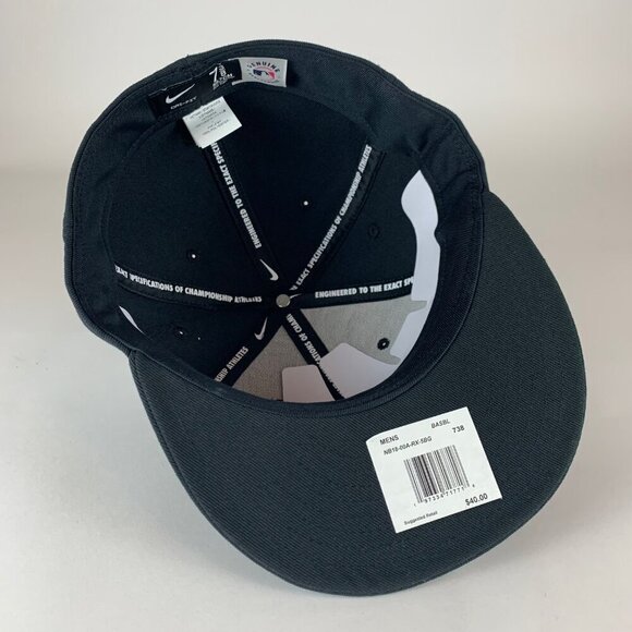 Chicago White Sox MLB Black Nike Pro Cap Fitted Hat Mens 7 3/8 New - Picture 4 of 5